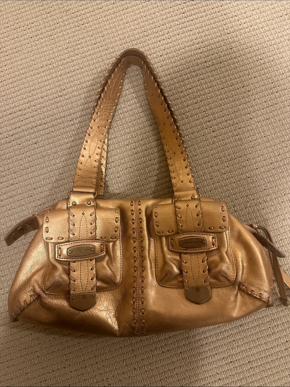 MICHAEL Michael Kors Metallic Bronze Shoulder Bag